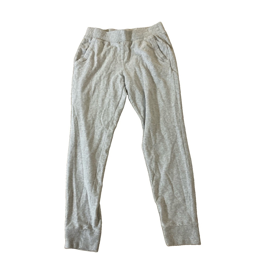 Alo‎ Yoga Jogger Pants Women Sz L Gray Elastic Waste Stretch Comfort Cozy